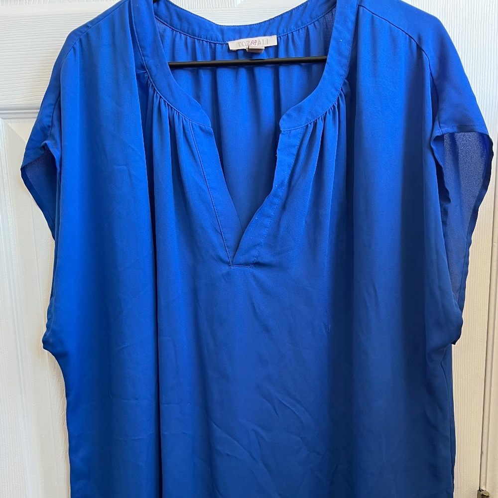 Royal Blue Blouse